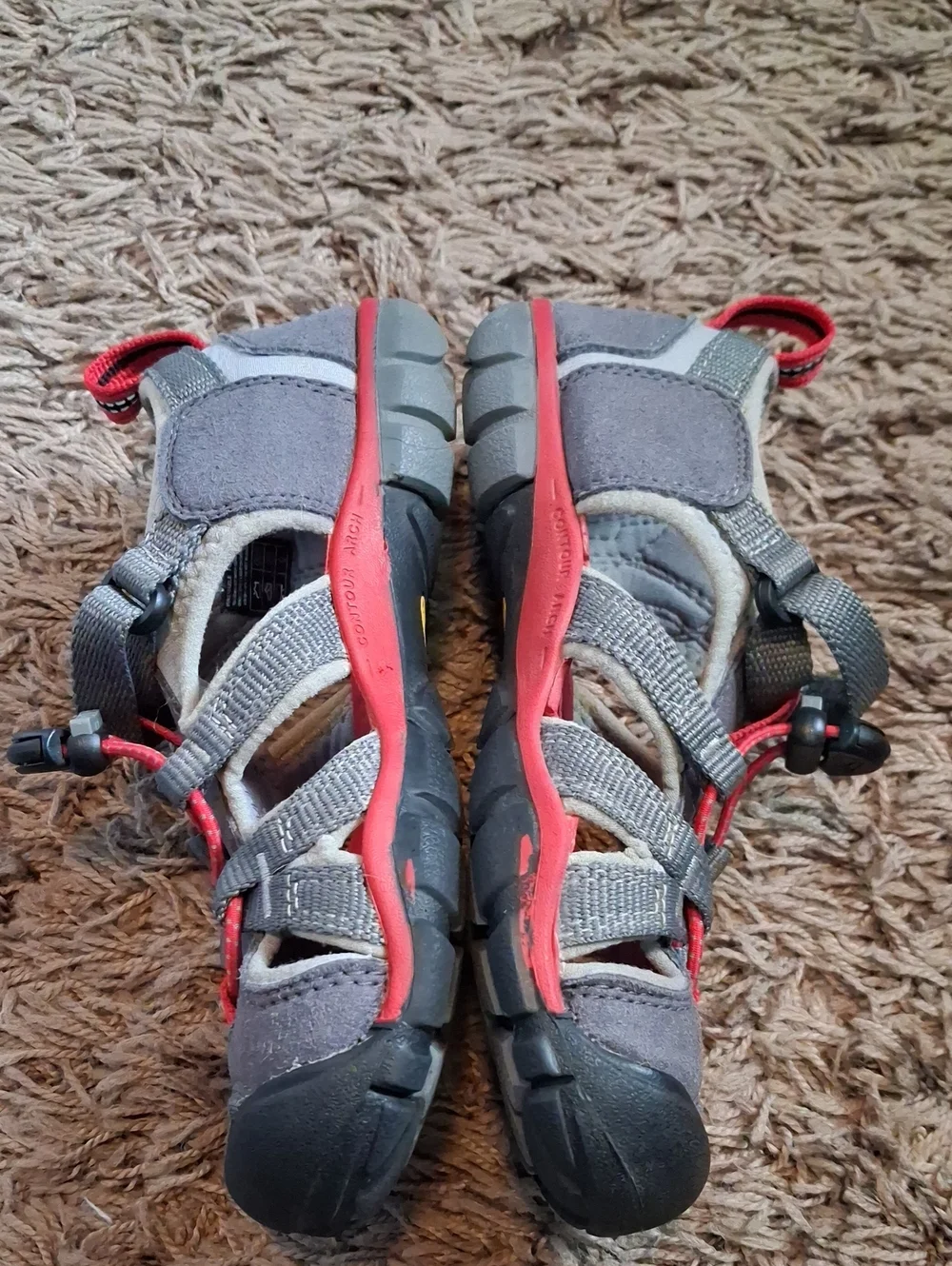 Keen Kids' Red and Gray Sandals Boys Size 13